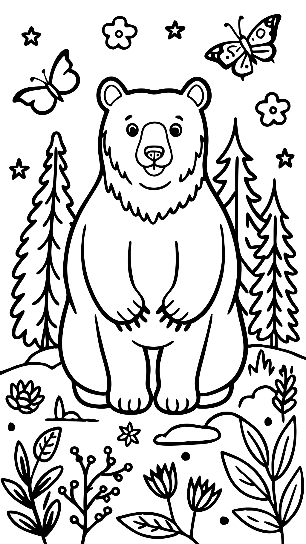 coloriages de livres de l’ours marron